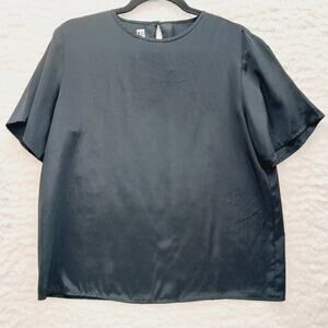 Blouse Size S Black Witchy Goth Old Money Capsule Wardrobe Office Siren Fairy